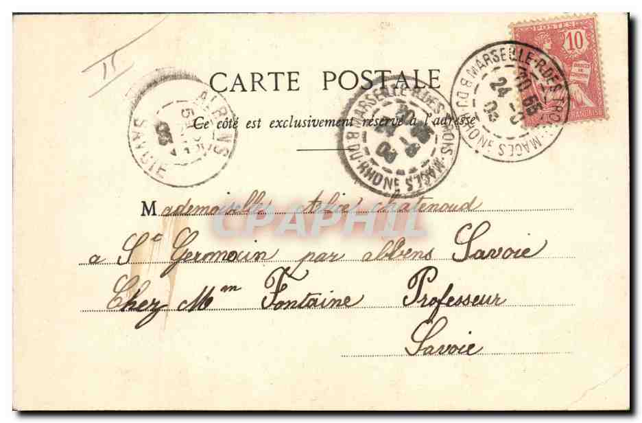 CPA Fantaisie Enfant Le Petit chaperon Rouge Loup — Rückseite
