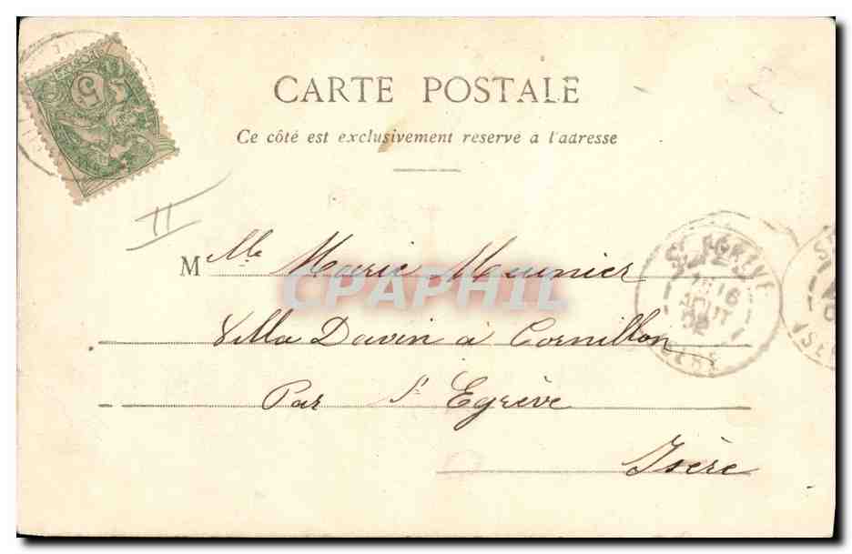 Soldat en uniforme — expression comique — Phototypie A. Borguet et Cie, Nancy — Verso