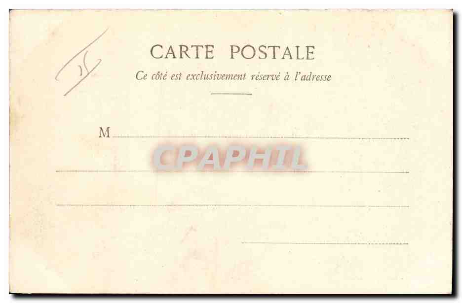 CPA Fantaisie Enfant La cigale et la fourmi — Verso