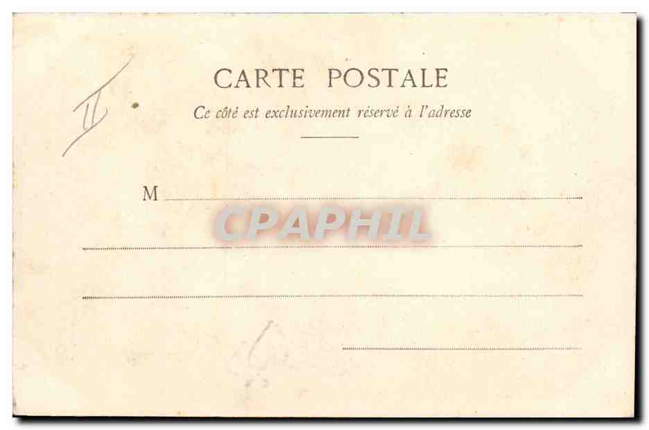 CPA Fantaisie Enfant La cigale et la fourmi — Verso
