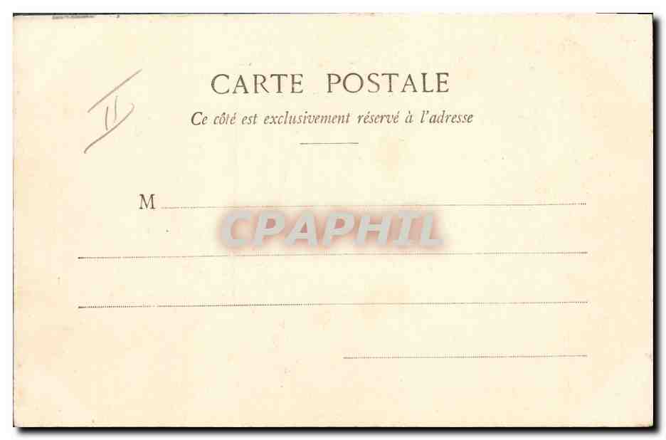 CPA Fantaisie Enfant La cigale et la fourmi — Rückseite