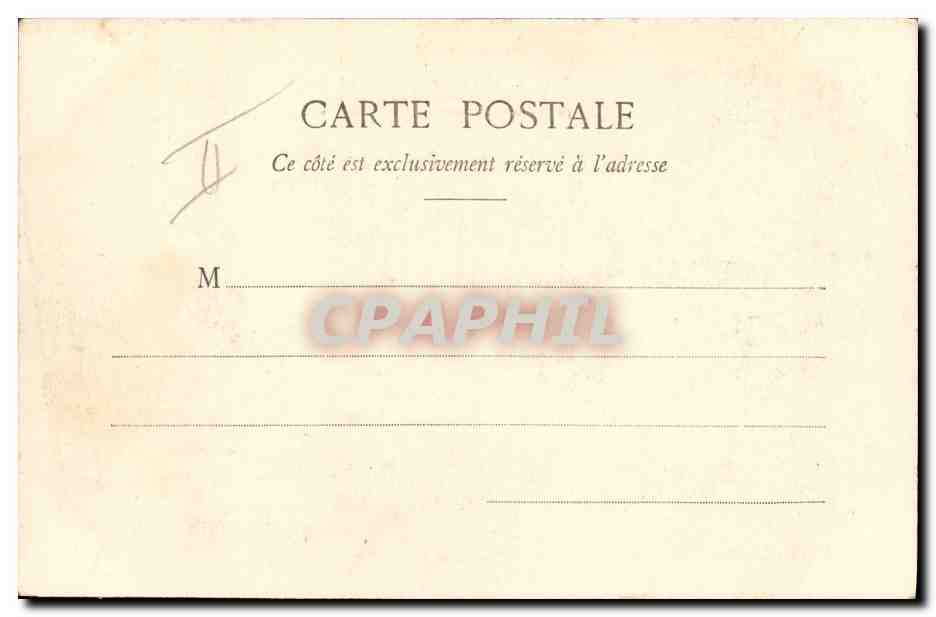 CPA Fantaisie Enfants La cigale et la fourmi  — Verso