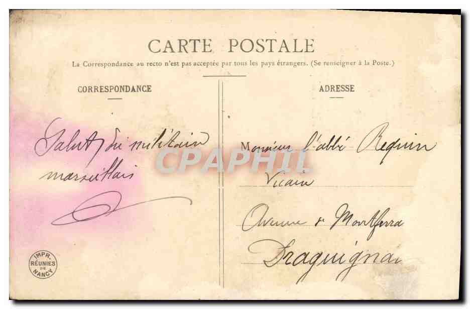 CPA Fantaisie Commandements du soldat Militaria  — Rückseite