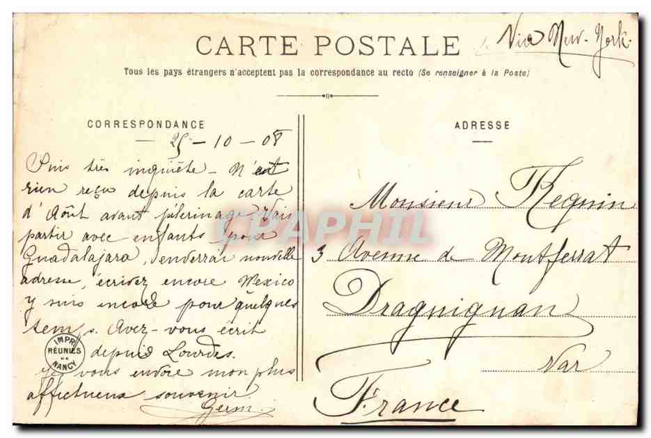 CPA Fantaisie Enfant Les elements L'eau — Rückseite