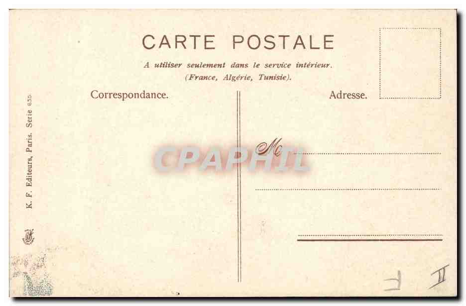 CPA Fantaisie Fleurs Marguerite — Rückseite