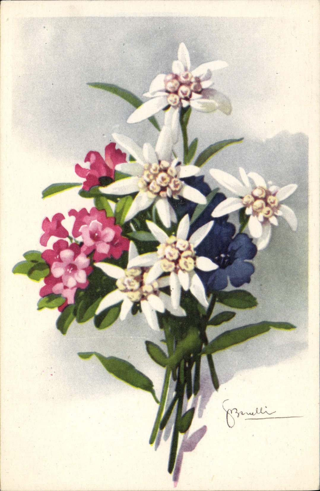CPA Fantaisie Fleurs 