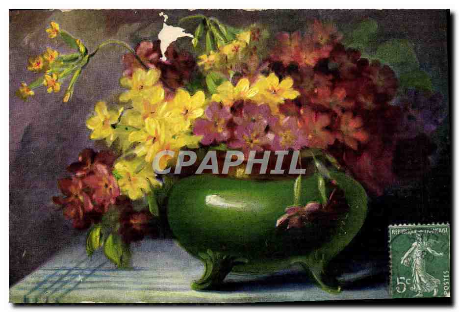 CPA Fantaisie Fleurs 