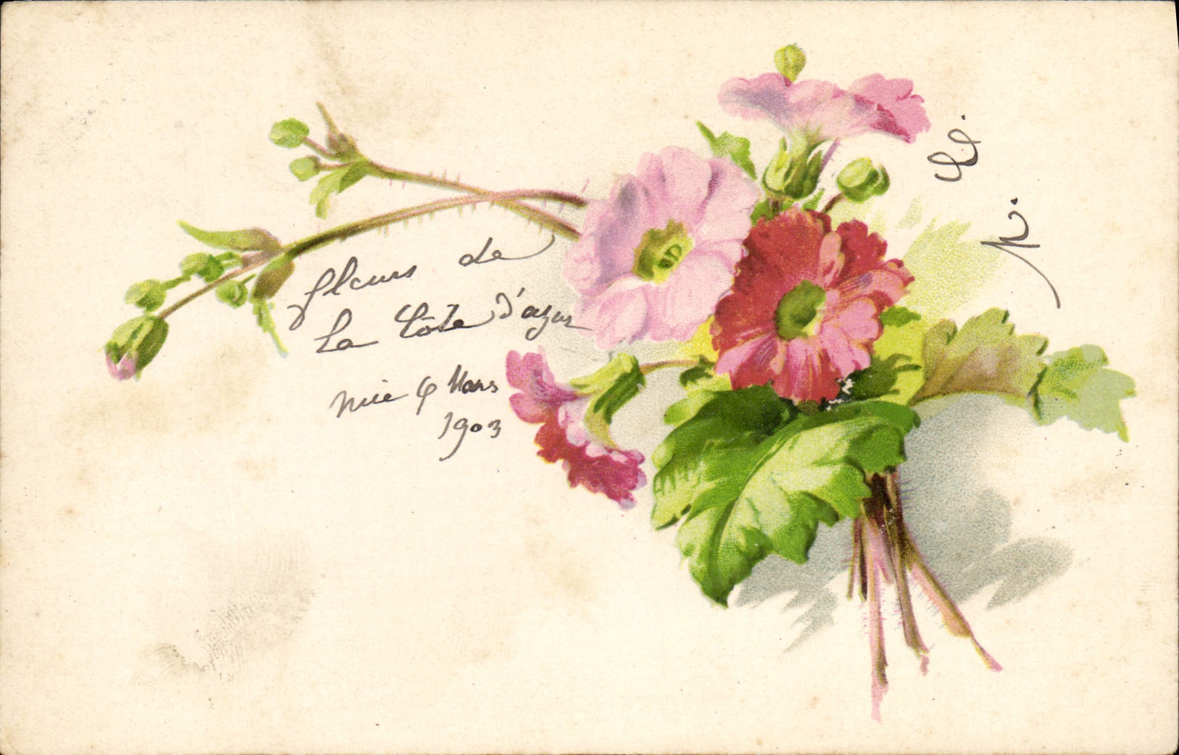 CPA Fantaisie Fleurs 