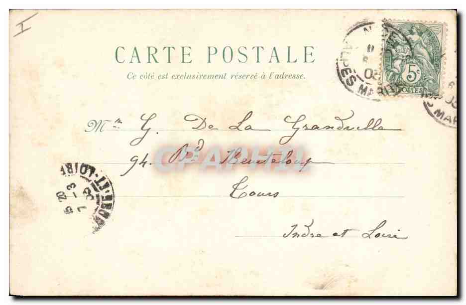 CPA Fantaisie Fleurs  — Rückseite