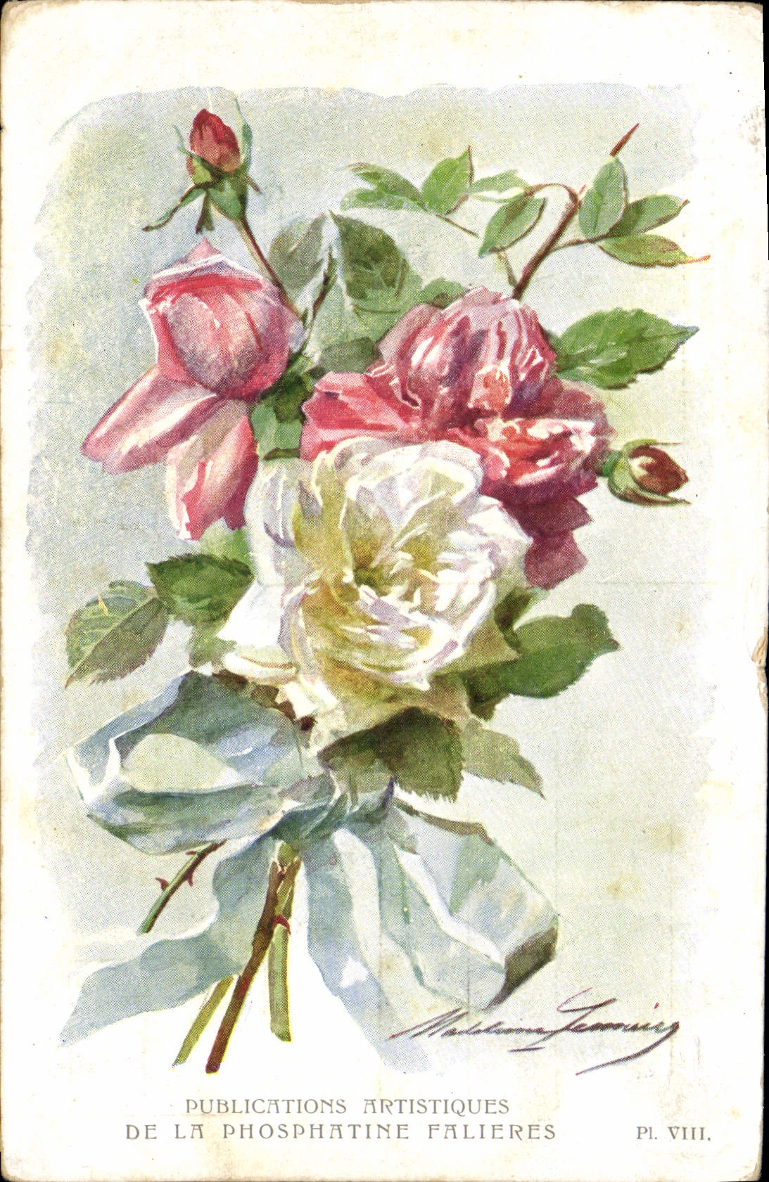 CPA Fantaisie Fleurs 