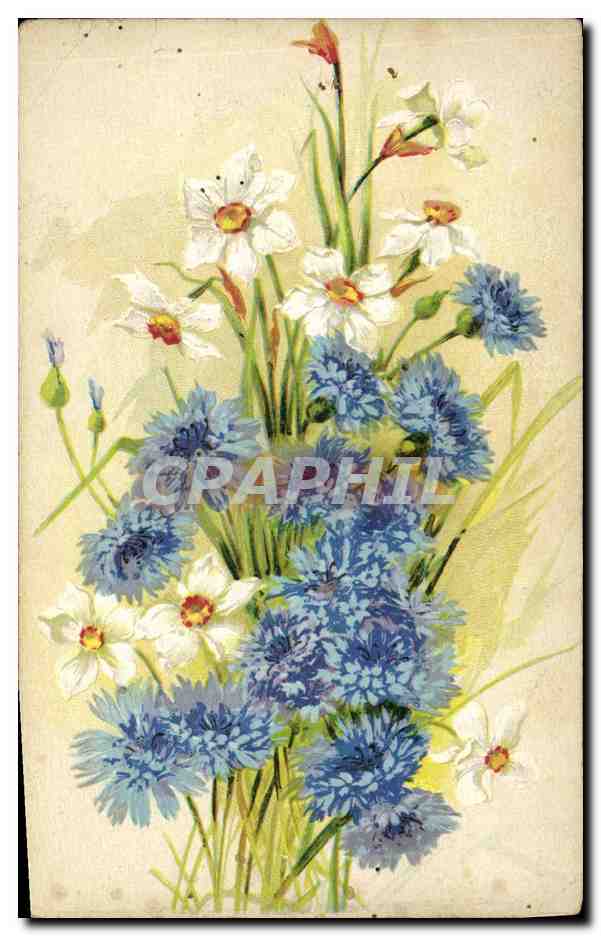 CPA Fantaisie Fleurs 