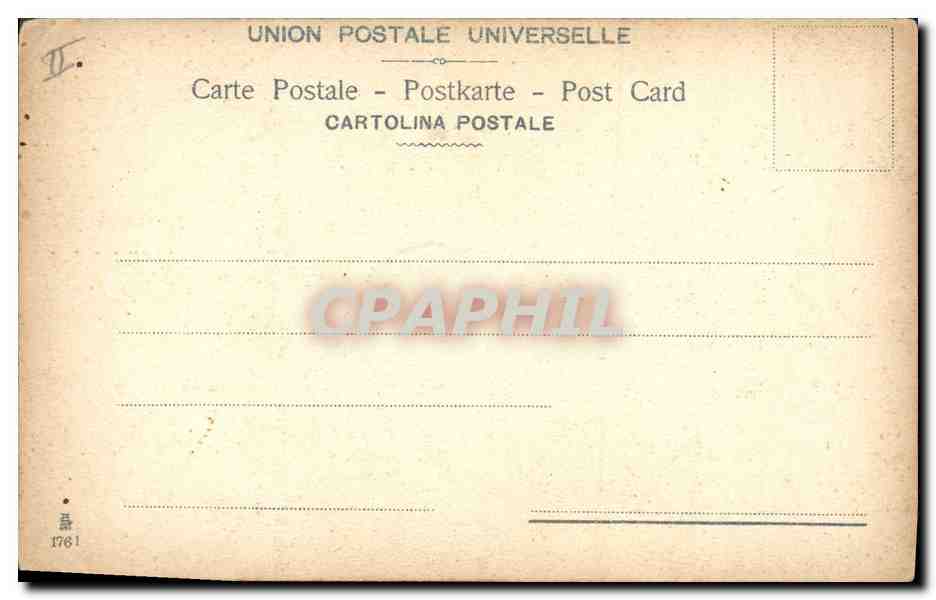 CPA Fantaisie Fleurs  — Back