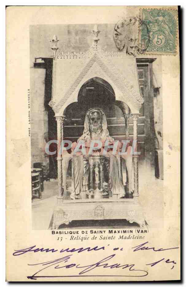 CPA Basilique de Saint Maximin Relique de Sainte Madeleine 