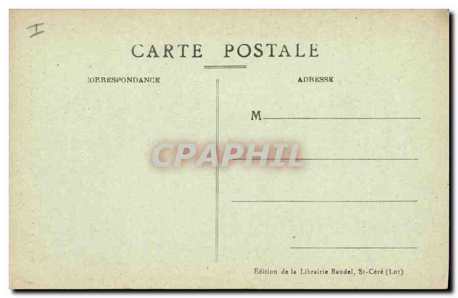 CPA Assier Le tombeau de Galiot de Genouillac  — Rückseite