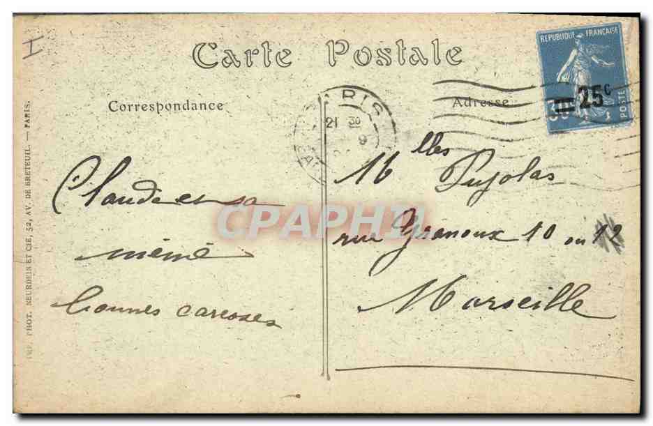CPA Eglise de la Sorbonne Paris Tombeau du cardinal de Richelieu Ministre du roi Louis XIII  — Rückseite