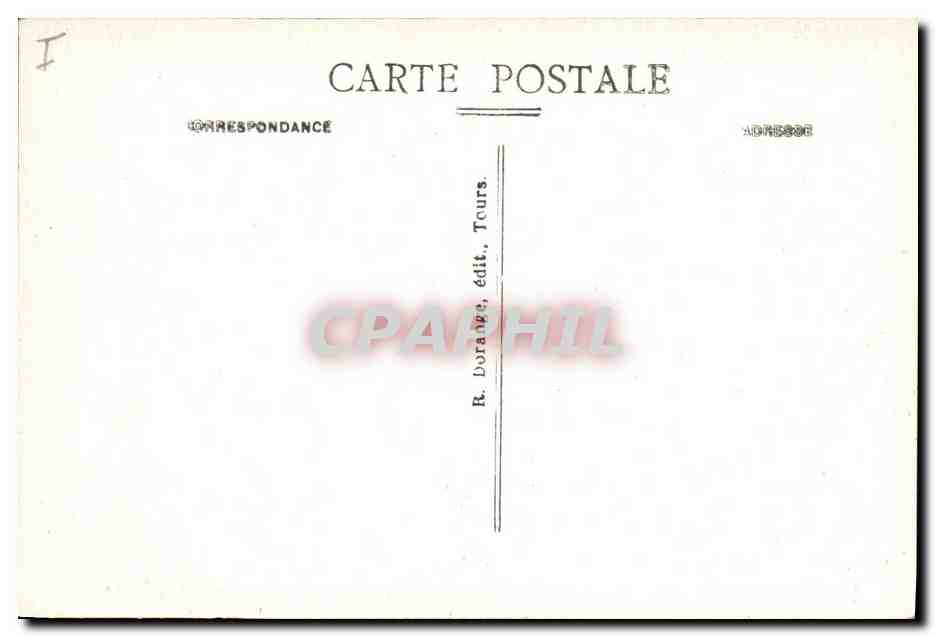 CPA Fontevrault L'abbaye Tombeaux de Richard Coeur de lion roi d'Angleterre et d'Eleonore de Guyenne  — Rückseite