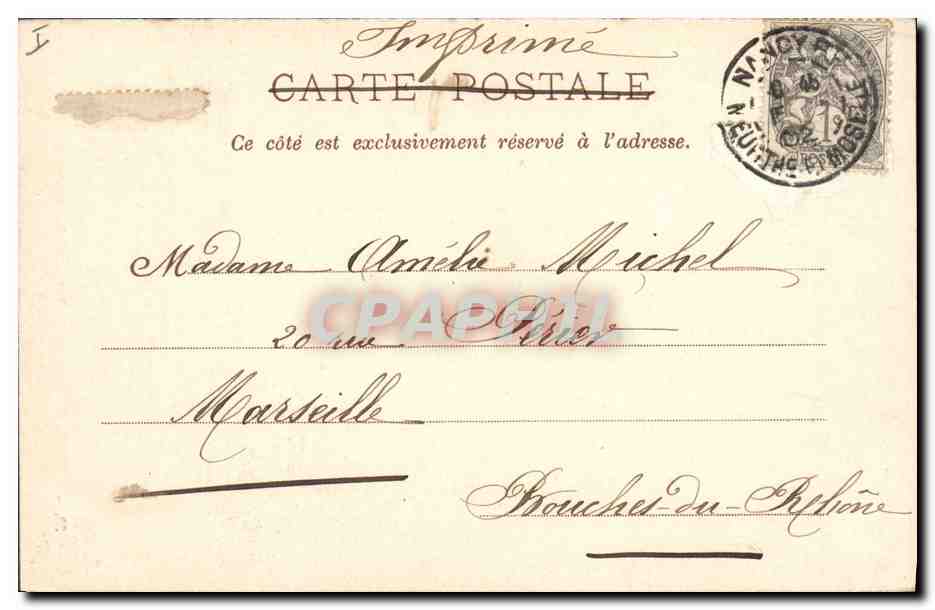 CPA Nancy la chapelle ronde Eglise des Cordeliers Tombeaux des Ducs de Lorraine  — Rückseite