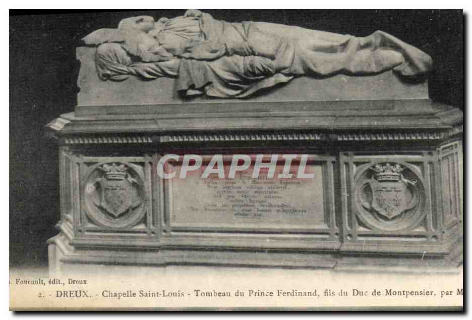 CPA Dreux Chapelle Saint Louis Tombeau du Prince Ferdinand Fils du Duc de Montpensier 
