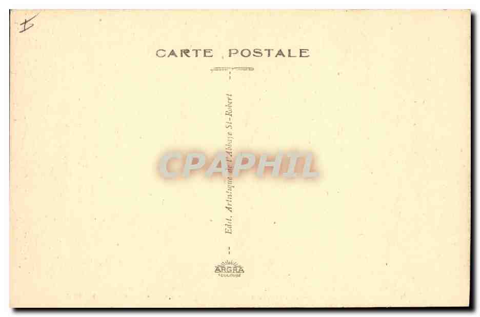 CPA Basilique de La Chaise Dieu Tombeau du pape Clement VI  — Rückseite