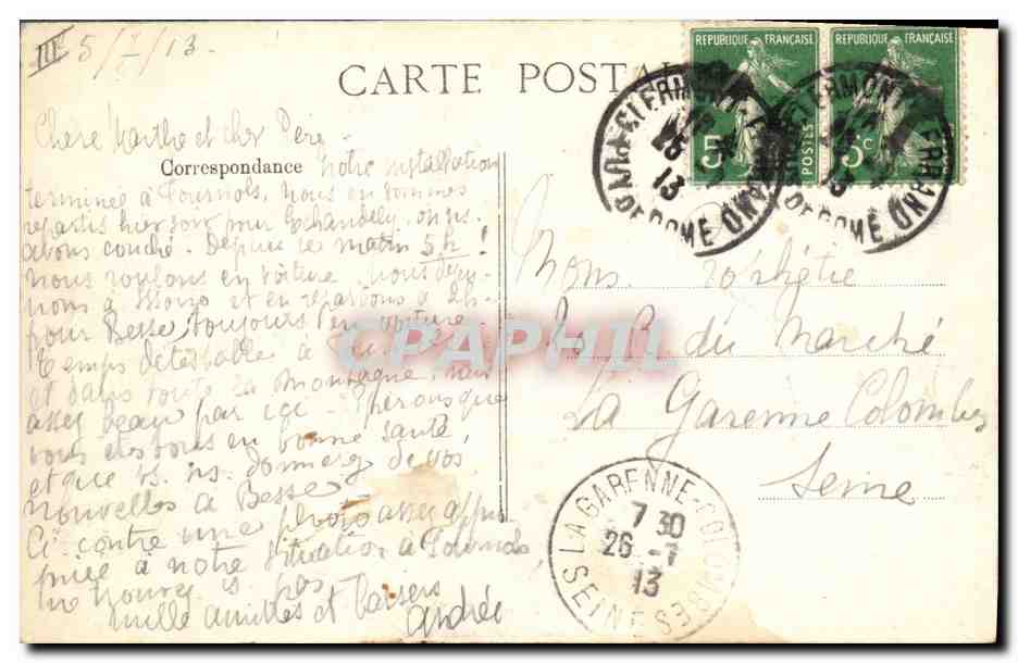 Une Famille en Villégiateure — 4648 — VD C — Verso