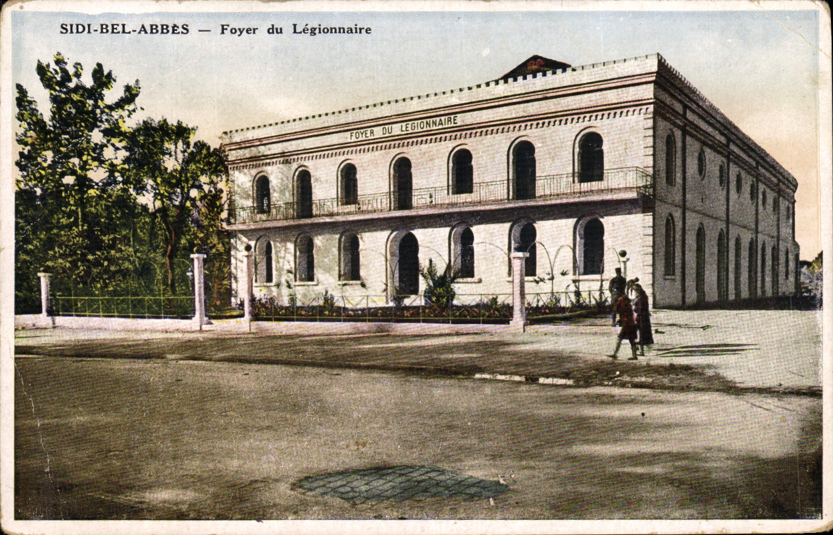 CPA Militaria Difi Bel Abbes Foyer du legionnaire
