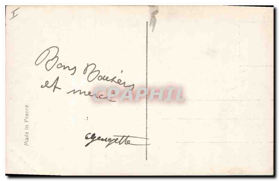 CPA Militaria Chasseurs alpins  — Rückseite