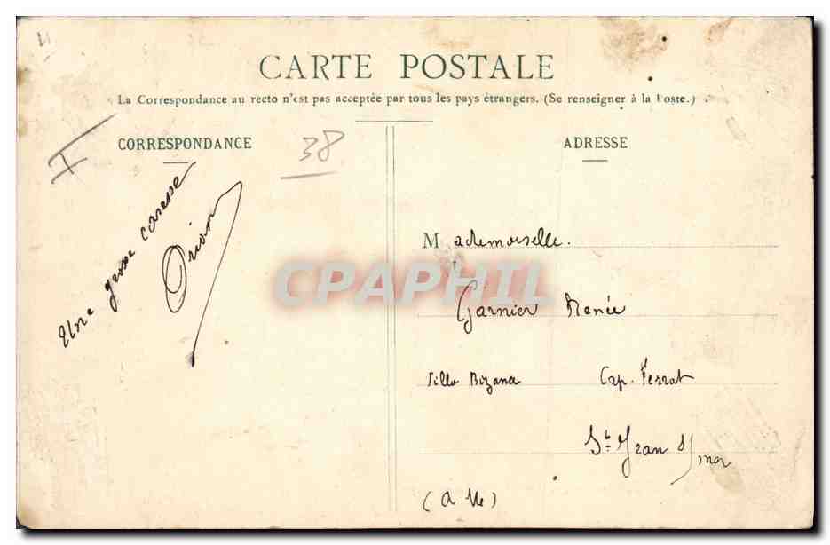 Col de Chavières, 3217m — Haute-Maurienne — E. Reynaud, Éditeur, Chambéry, n°1239 — Verso