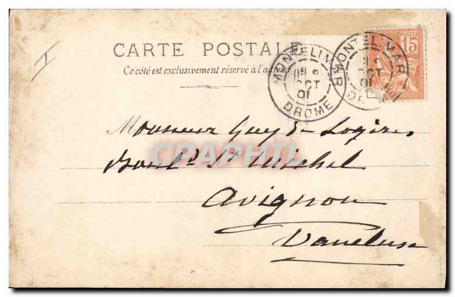 CPA Militaria Chasseurs alpins Castres Sortie de messe en Tarentaise — Rückseite