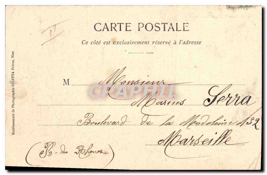 CPA Militaria Chasseurs alpins Groupe de chasseurs Alpins dans les Alpes — Rückseite