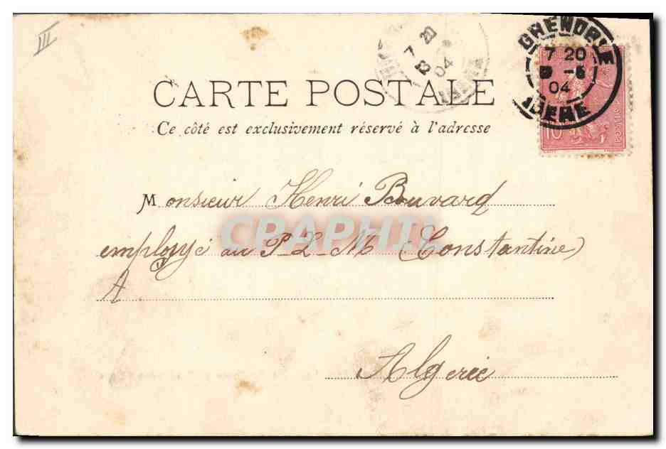 Subida de los Canones al Paso de la Beccia (Monte Genis) realizada por los Artilleros y Cazadores Alpinos — Papeterie des Alpes Eug. Robert, Grenoble — Reverso