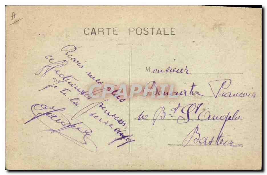 La Lorraine — Cuissassé français en rade de X... — Grimaud, Fils & Cie, 50 Rue de la République, Marseille — Verso