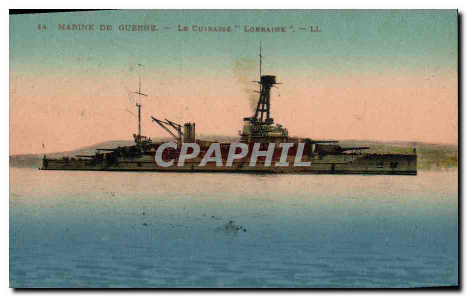 CPA Bateau Le cuirasse Lorraine