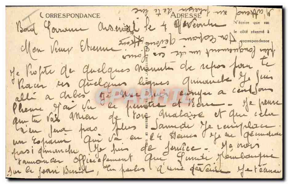 CPA Bateau Le cuirasse Lorraine — Verso