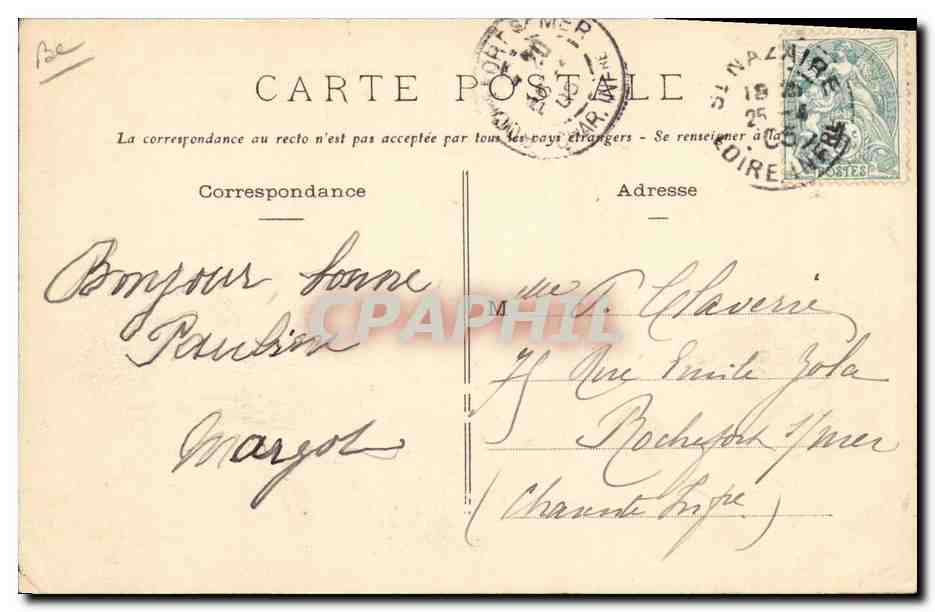 Saint-Nazaire — Lanzamiento del acorazado « Liberté » — Chodétype Vasselier, Nantes — Reverso