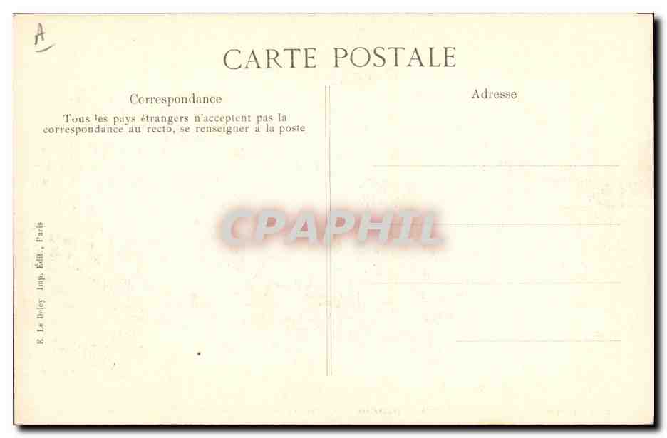 Catastrophe du cuirassé "Liberté" — mise à découvert de la tourelle arrière en rade de Toulon — E. Le Doye, Paris — Verso