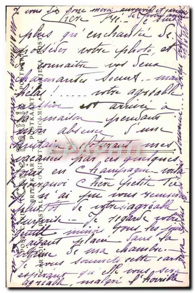 CPA Bateau Catastrophe du Cuirasse Liberte — Achterkant