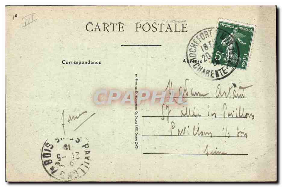 CPA Bateau Rocherfort sur mer Le Lavoisier sous le transbordeur — Verso