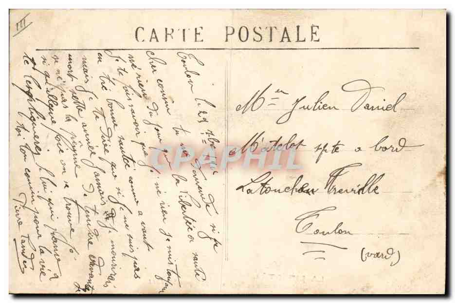 La Liberté — Cuirassé d'Escadre de 15.000 tonnes, explosé en rade de Toulon le 25 Septembre 1911 — A. Baugault — Reverso