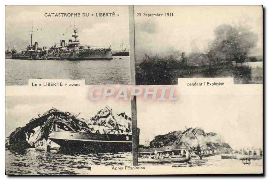 Catastrophe du « Liberté » — 25 Septembre 1911 — éditeur non identifié