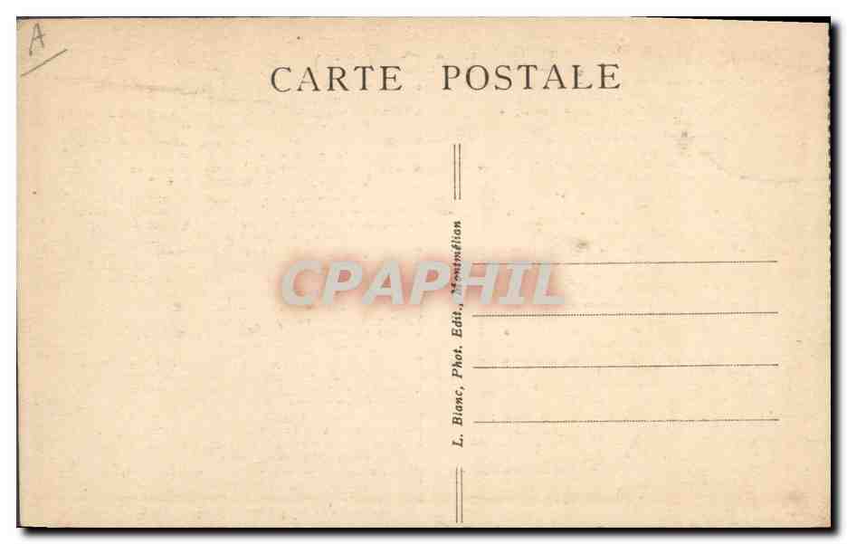 CPA Le lac Lamartine  — Verso