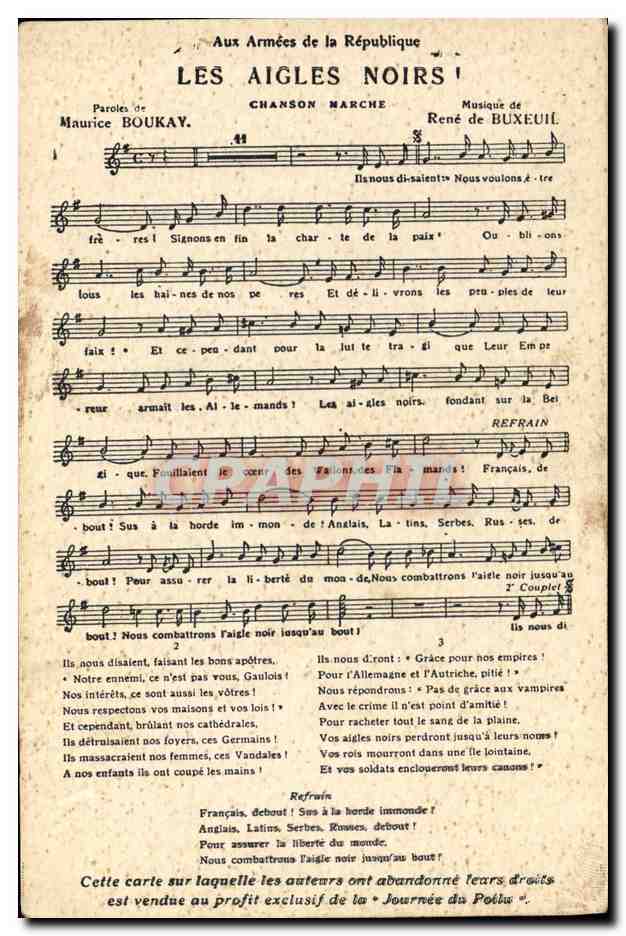 Les Aigles Noirs — Chanson Marche — Journées du Poilu