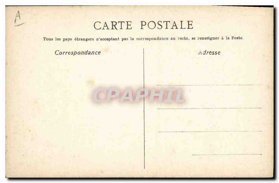 CPA Lettre d'adieu Bonnardel Ruffin Junka Paul Leconte  — Verso