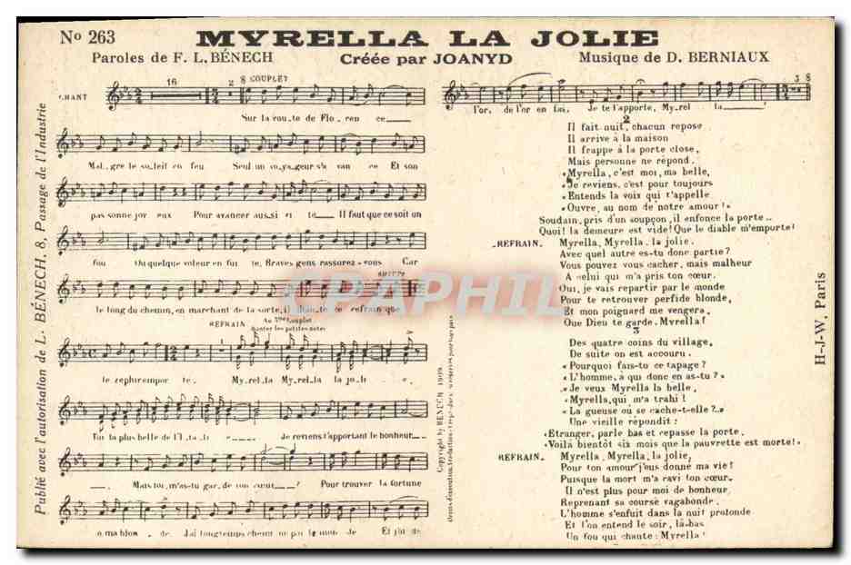 CPA Myrella la Jolie Benech Joanyd Berniaux 