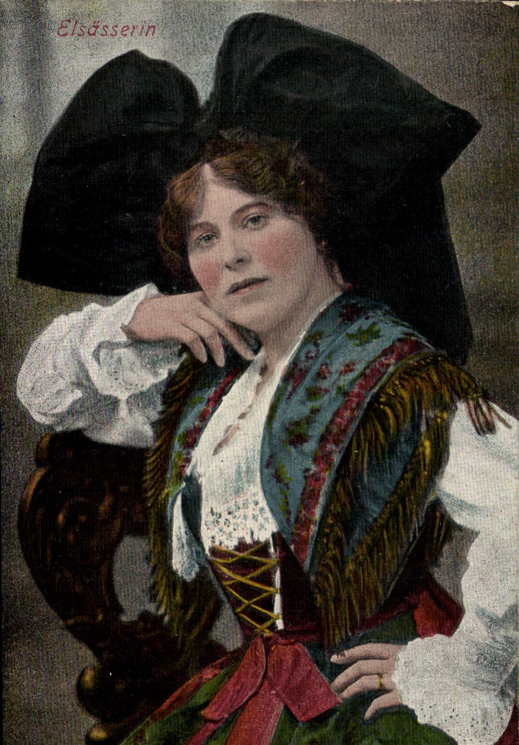 CPA Folklore Alsace Alsacienne