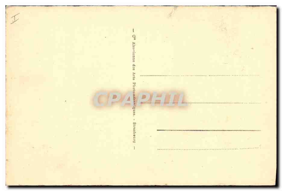 CPA Folklore Alsace Enfants Hansel et Liesel — Verso