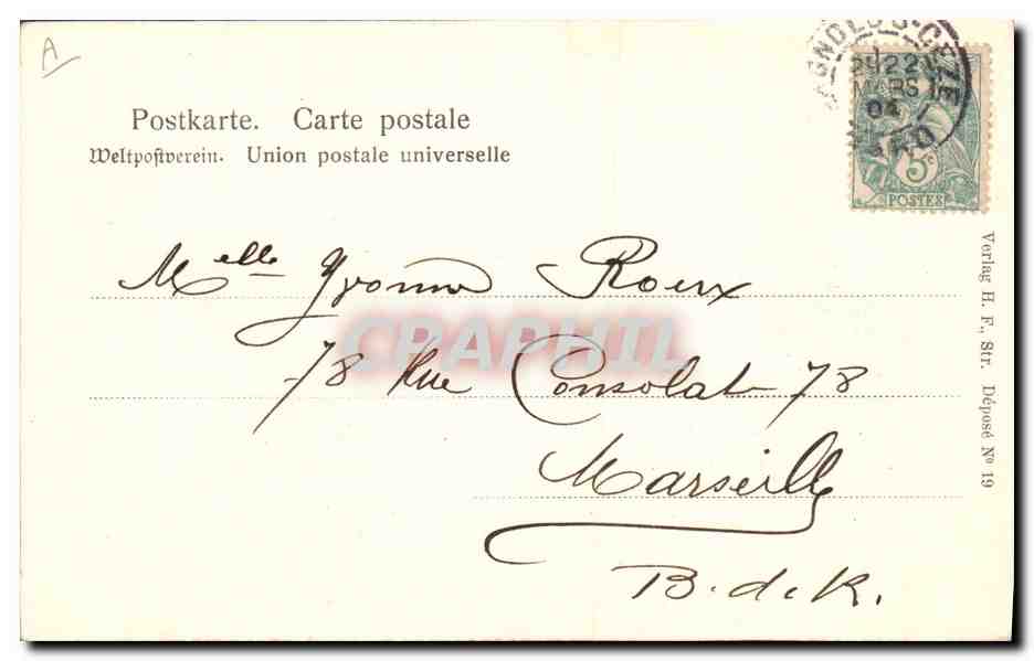 CPA Folklore Alsace Alsacienne — Verso