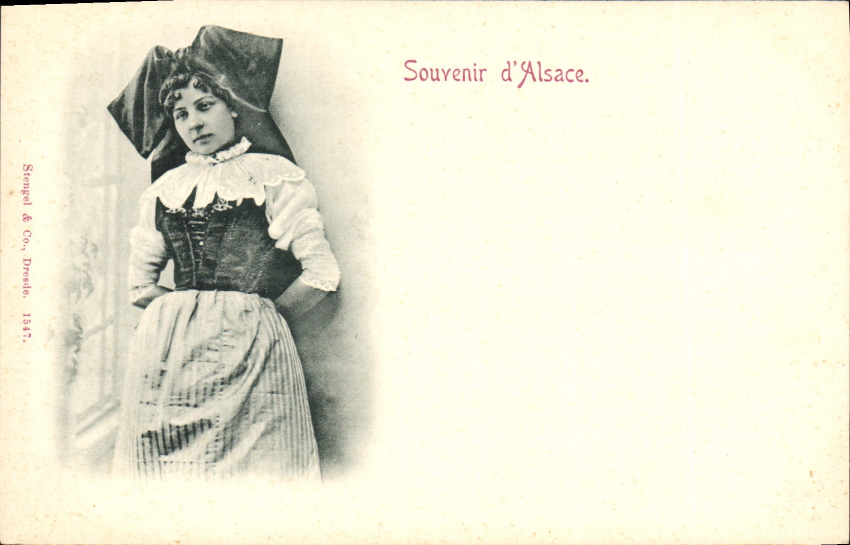 CPA Folklore Alsace Souvenir 