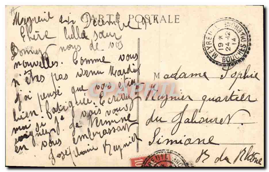 CPA Folklore Alsace La Triple Entante — Verso