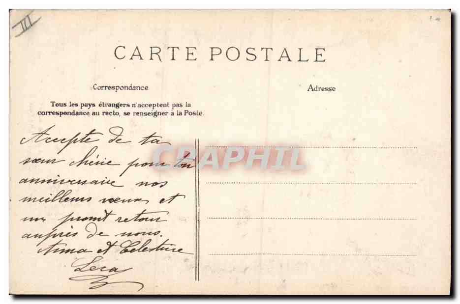 CPA Folklore Alsace Alsacienne — Verso