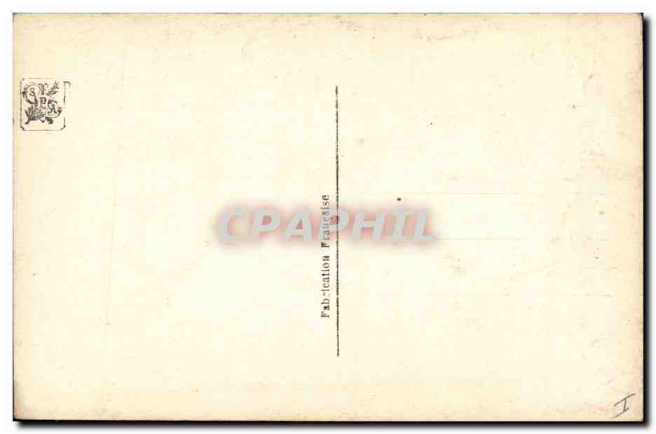 CPA Folklore Alsace Salon de Paris Mondineu Portrait de Mlle G — Verso